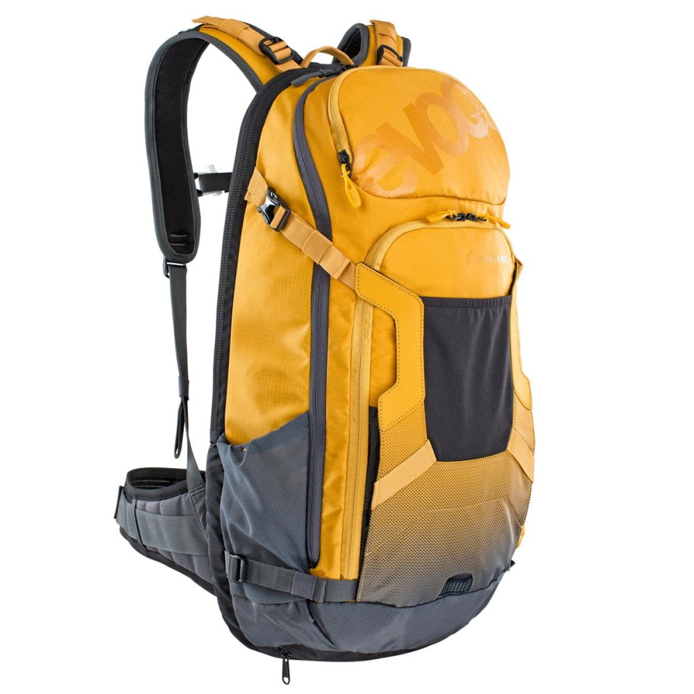 Plecak rowerowy z protektorem Evoc FR Trail E-Ride 20 loam - carbon grey 100114607 M/L