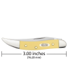 Nóż składany Case Knives 310096 SS Smooth Texas Toothpick żółty