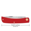 Nóż składany Case Knives 4137 CS American Workman Smooth Sod Buster JR czerwony