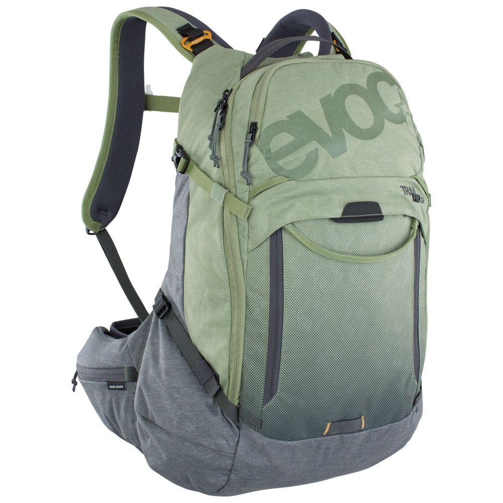 Plecak rowerowy z protektorem Evoc Trail Pro 26L light olive/carbon grey 100117327 S/M