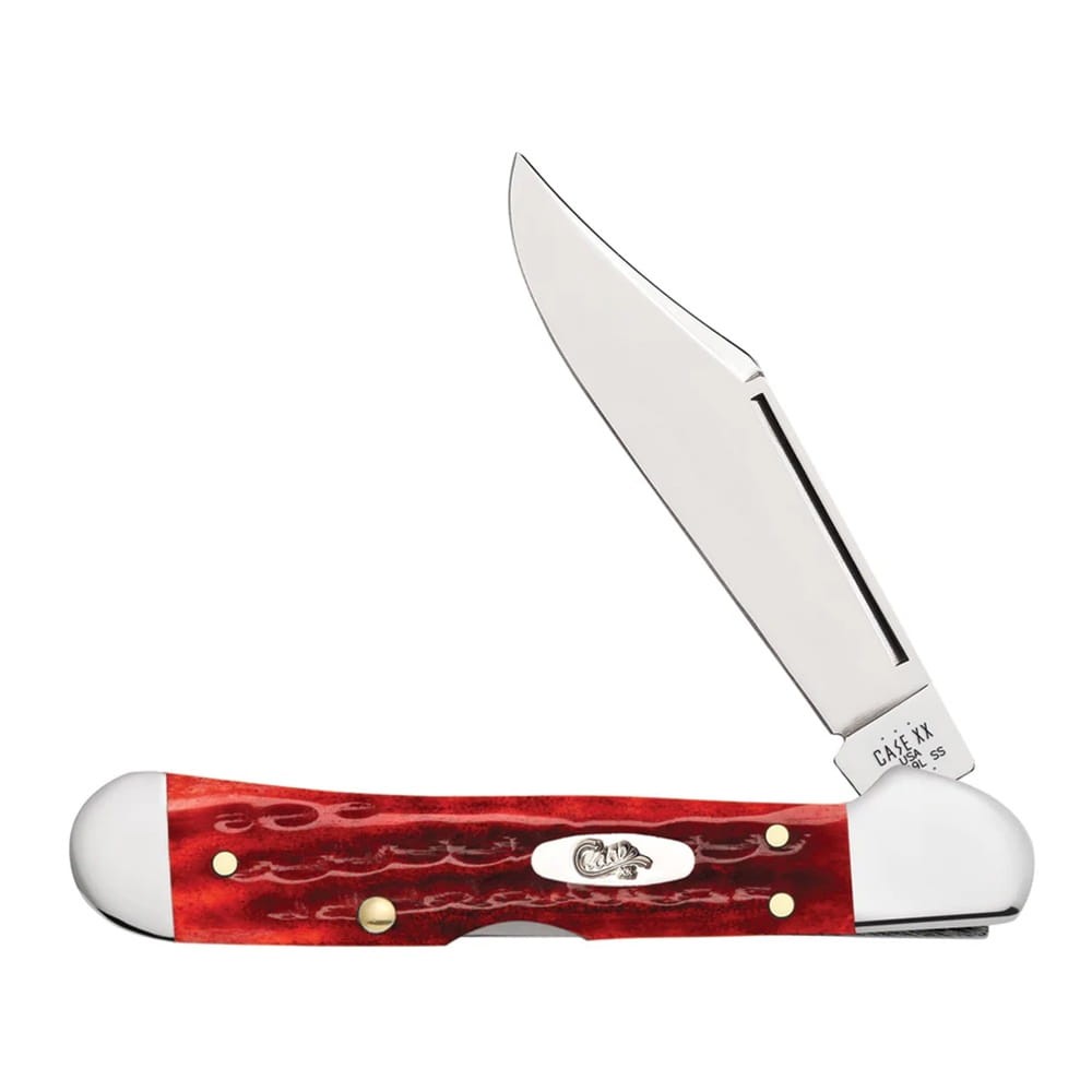 Nóż składany Case Knives 61749L SS Pocekt Worn Corn Cob Jig Mini Copperlock czerwony