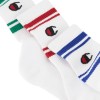 Skarpety Champion Crew U20081 biały z kolorowym logo 3-pack