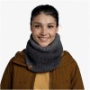 Komin Buff Knitted & Fleece Neckwarmer Marin Graphite