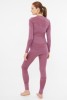 Komplet bielizny termoaktywnej damskiej Viking Gasher Lady Merino 4000 różowy