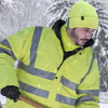 Czapka zimowa z elementem odblaskowym Buff Safety Knited & Polar Solid Yellow Fluor