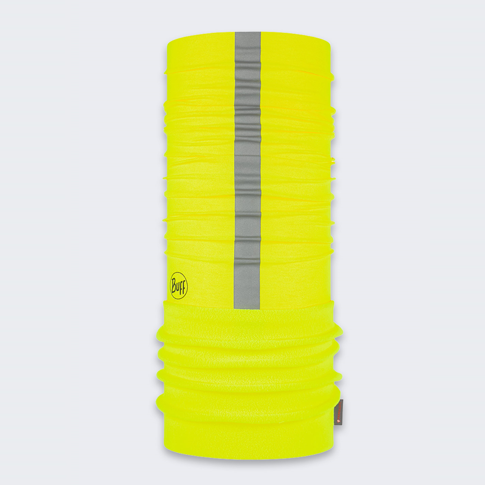 Komin wielofunkcyjny z polaru z elementami odblaskowymi Buff Safety Polar Reflective R-Fluor