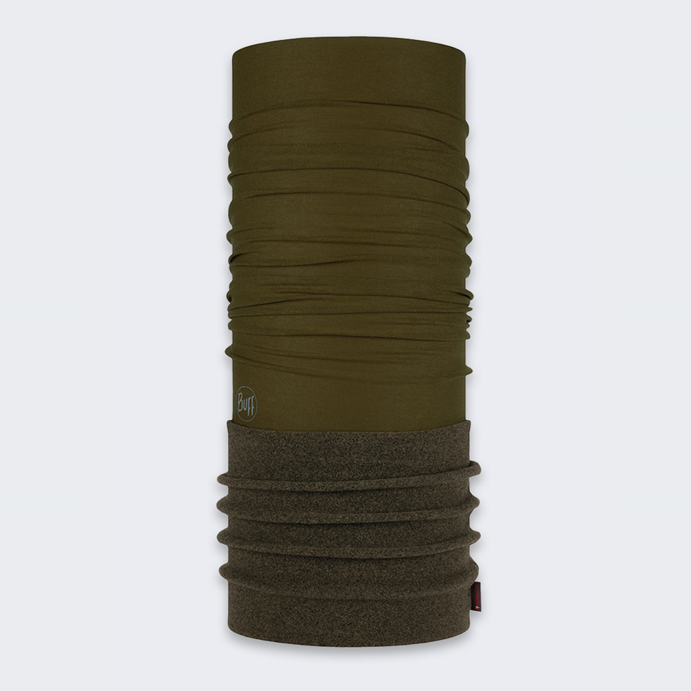 Komin wielofunkcyjny z polaru Buff Safety Polar Solid Military