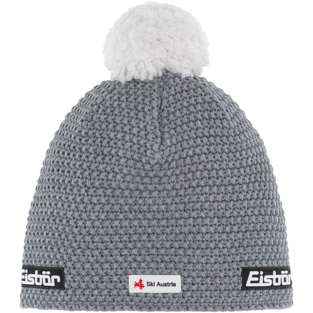 Czapka zimowa z wełną merino Eisbar Jamie Pompon MÜ SKA 006 szary