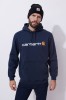 Bluza męska z kapturem Carhartt Midweight Signature Logo Sweatshirt 472
