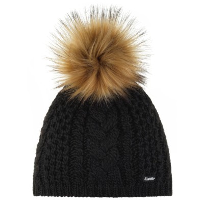 Czapka zimowa z wełną merino Eisbar Afra Lux MÜ 009 czarny 
