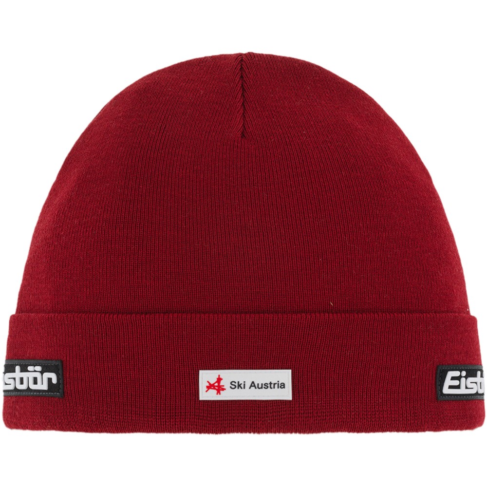 Czapka z wełną merino Eisbar Renan MÜ RL SKA 043 burgundowy