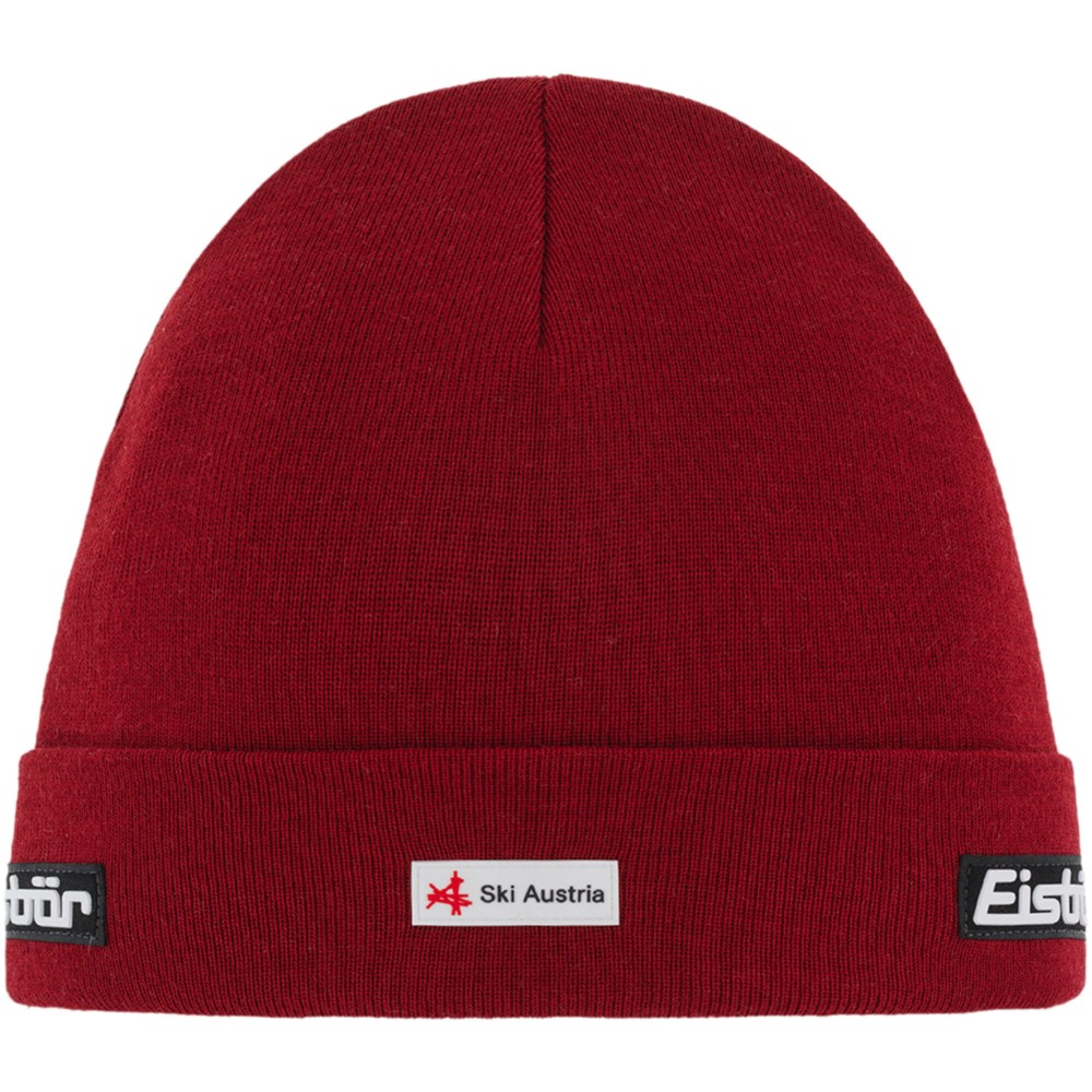 Czapka z wełną merino Eisbar Renan OS MÜ RL SKA 043 burgundowy