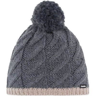 Czapka z wełną merino Eisbar Asteria Pompon MÜ 733 szary