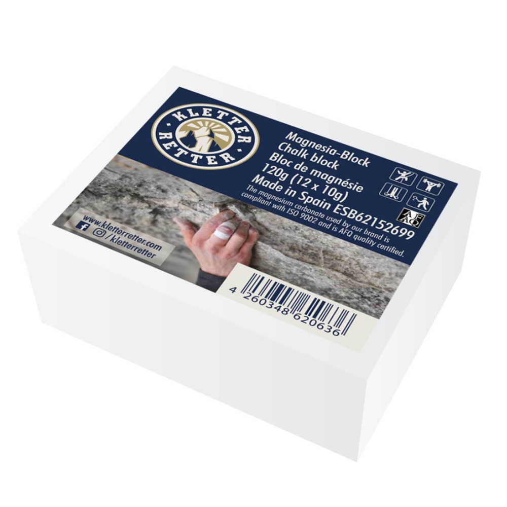 Magnezja w bloku Kletter Retter 120g (12x10g)