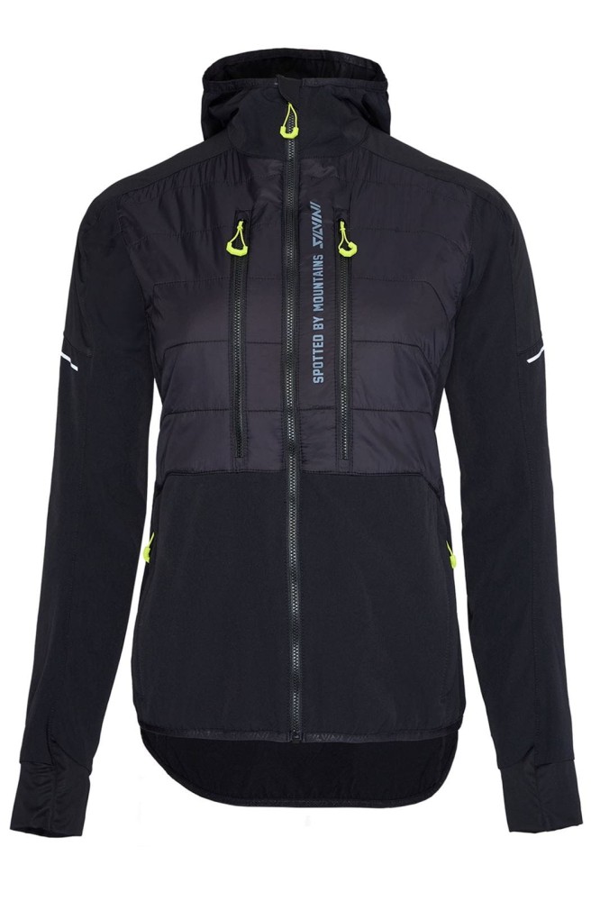 Kurtka damska Primaloft z kapturem Silvini Asprino WJ2516 0842 czarny