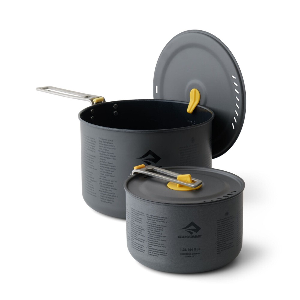 Zestaw garnków z aluminium anodowanego Sea To Summit Frontier UL Two Pot Set 1,3L i 3L