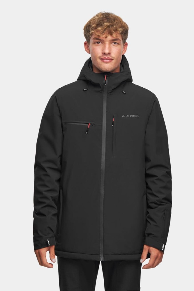 Kurtka zimowa narciarska męska Alpinus Causses czarny