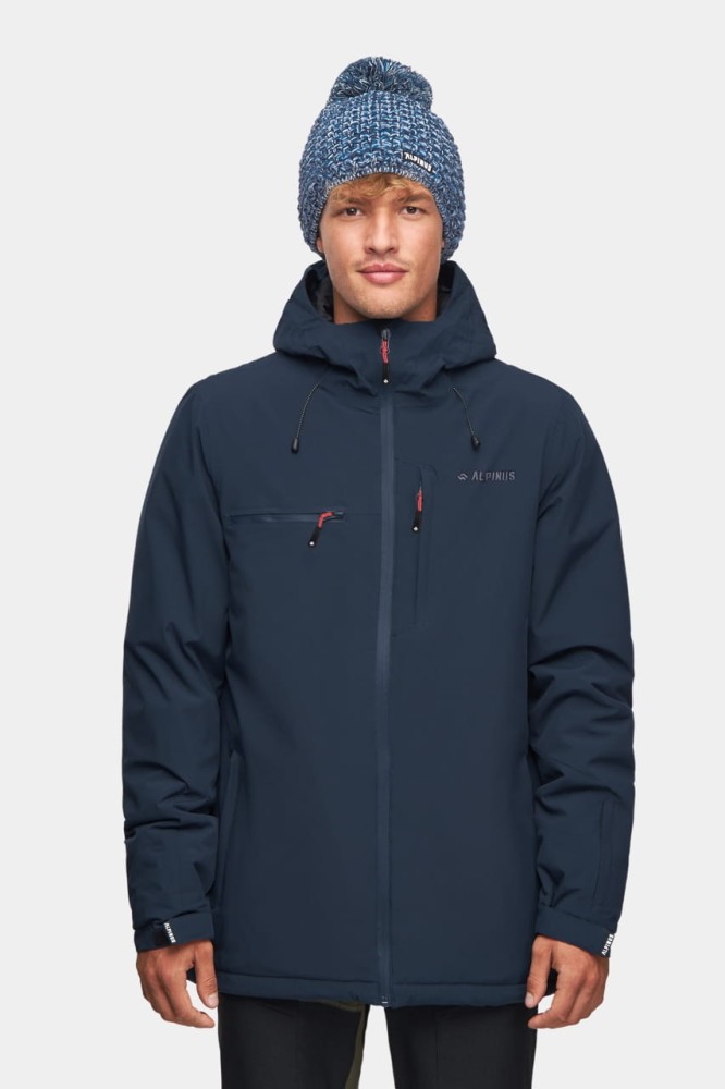 Kurtka zimowa narciarska męska Alpinus Causses granatowy