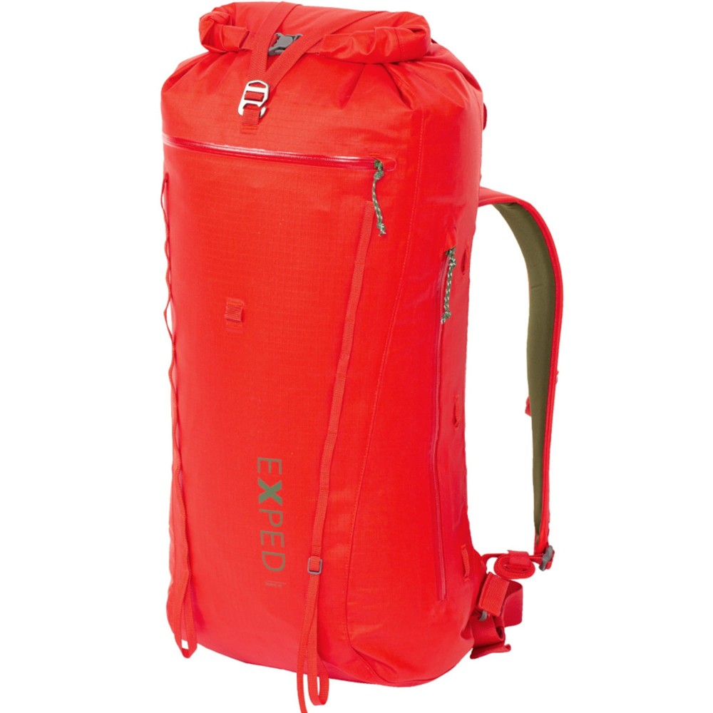 Plecak wodoszczelny turystyczny Exped Serac 45L M chili